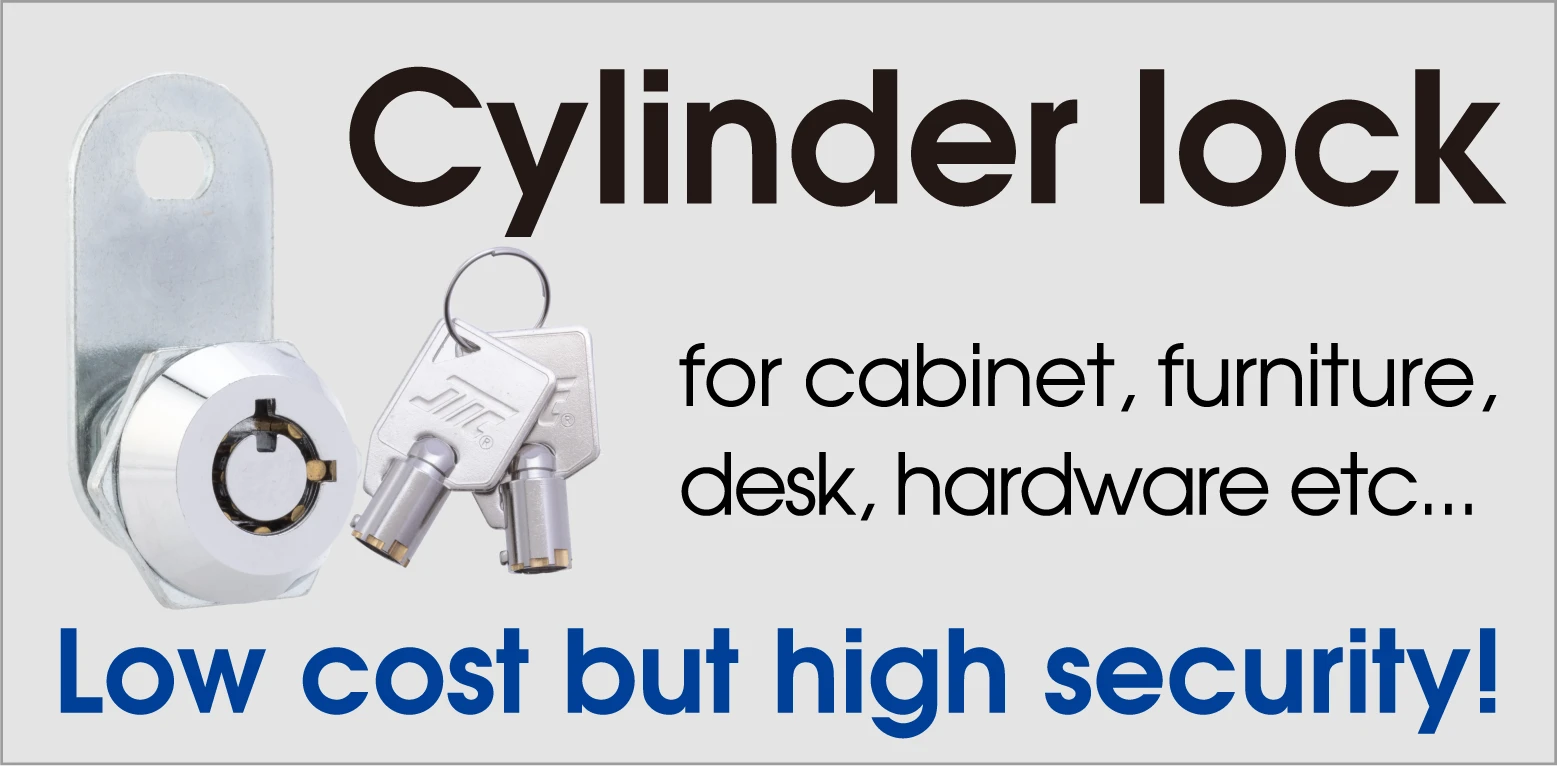 Cylinder lock  Cabinet, furniture, desk, hardware etc Low cost but high security!